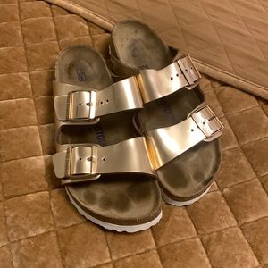 Rose Gold Birkenstocks